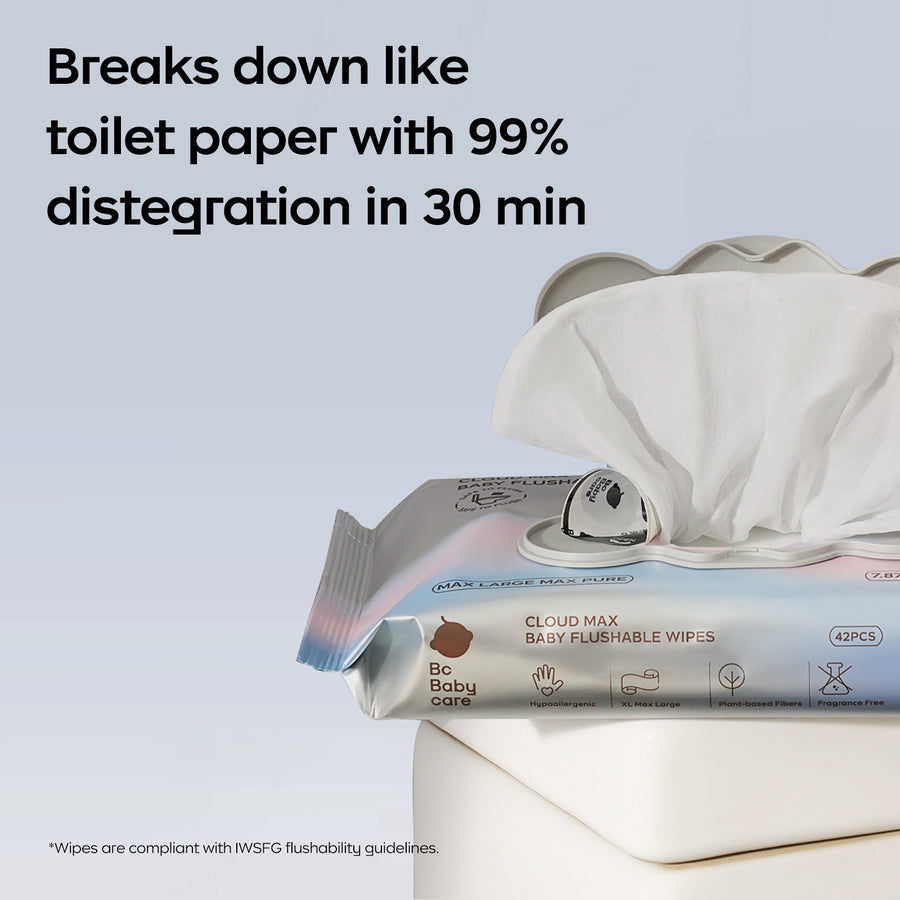 Cloud Max Baby Flushable Wipes