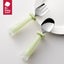 Bc Babycare Spoon & Fork Set (Stainless Steel & Silicone)