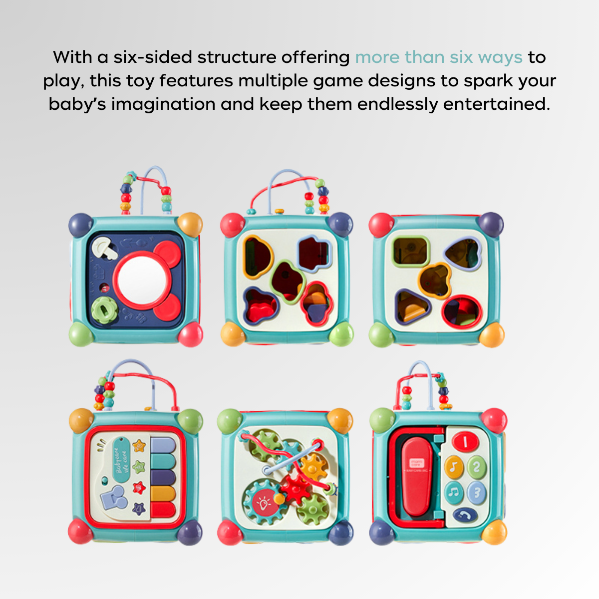 TOYS Learning Activity Cube