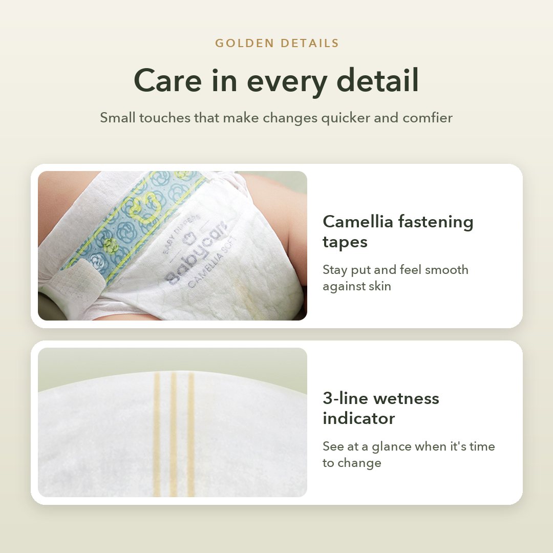 Camellia tapes and wetness indicator